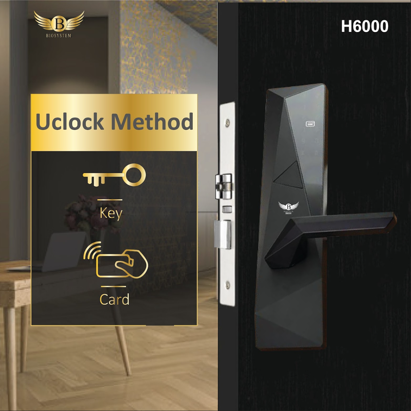 Biosystem iLock Hotel series Digital Door Lock-Smart-Living