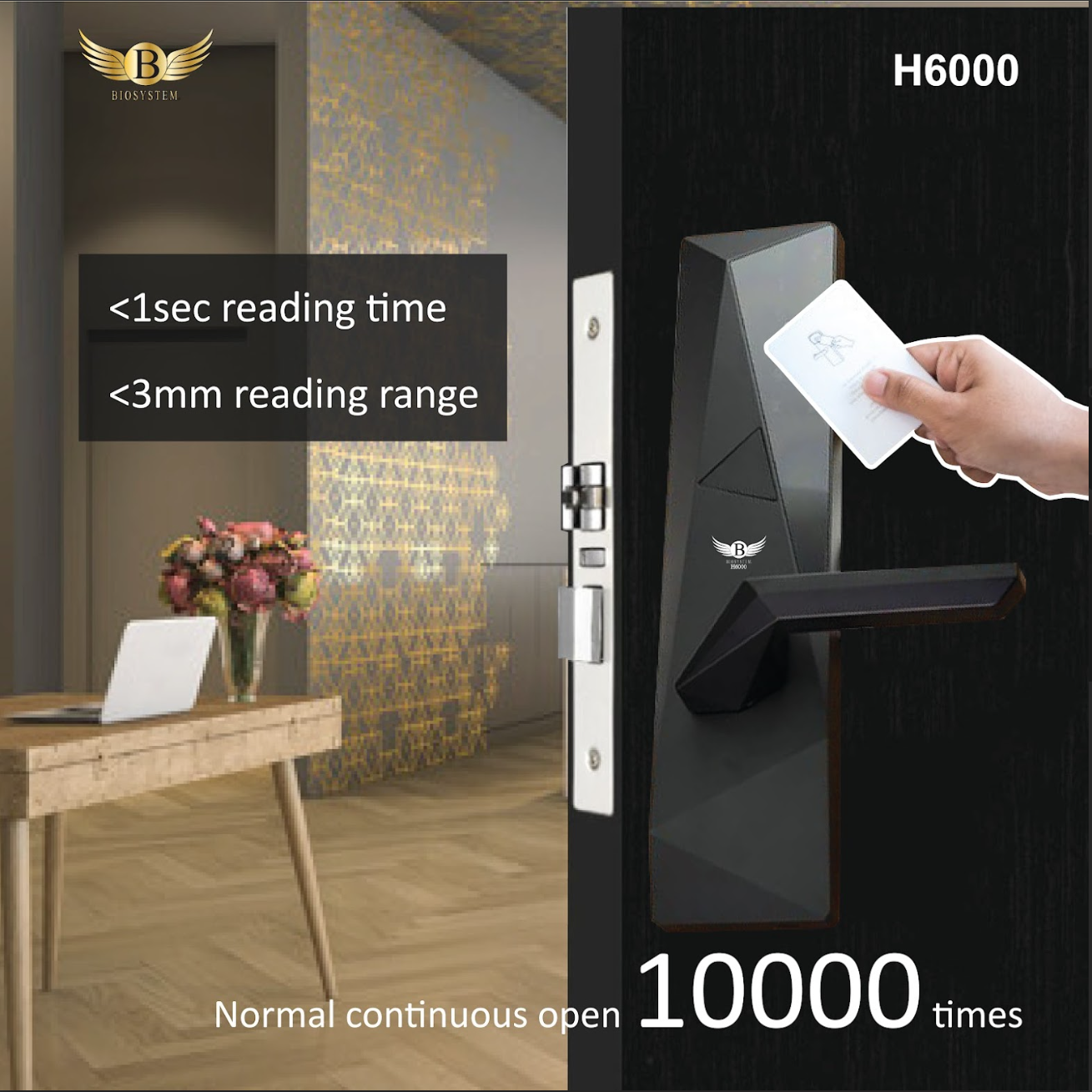 Biosystem iLock Hotel series Digital Door Lock-Smart-Living