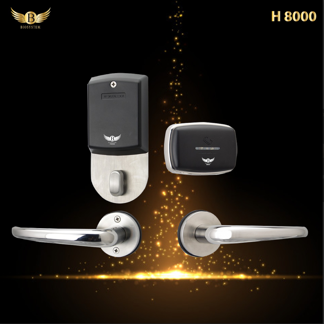 Biosystem iLock Hotel series Digital Door Lock-Smart-Living